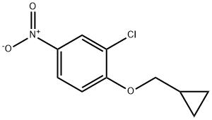 Benzene, 2-chloro-1-(cyclopropylmethoxy)-4-nitro- 结构式