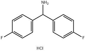 双(4-氟苯基)甲胺盐酸盐 结构式