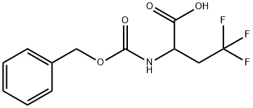 Butanoic acid, 4,4,4-trifluoro-2-[[(phenylmethoxy)carbonyl]amino]- 结构式