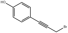 4-(3-溴丙-1-炔-1-基)苯酚 结构式