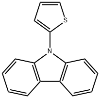 9-(2-噻吩)-咔唑 结构式