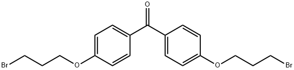 4,4'-di(3-bromo-1-propoxy)benzophenone  结构式