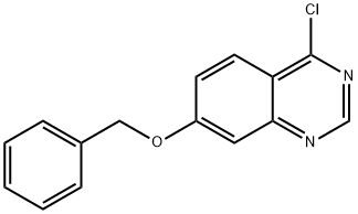 4- 氯- 7- (苯基甲氧基) -喹唑啉 结构式