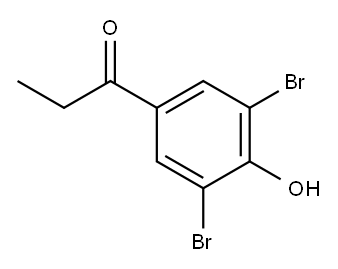 1-(3,5-Dibromo-4-hydroxyphenyl)-1-propanone  结构式