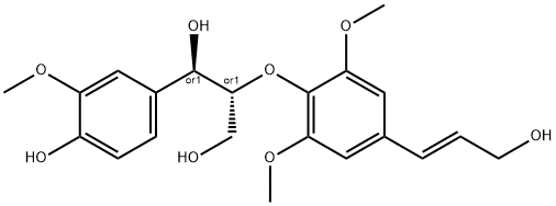 苏式愈创木酚基甘油-Β-O-4'-芥子醇醚 结构式