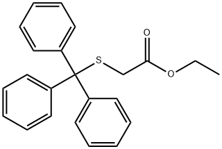 Acetic acid, 2-[(triphenylmethyl)thio]-, ethyl ester 结构式