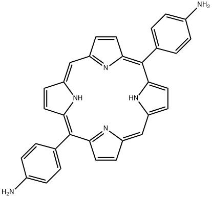 4,4'-(卟啉-5,15-二基)二苯胺 结构式