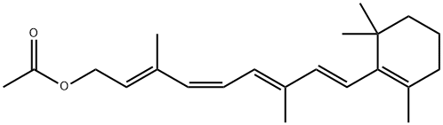 11-顺式维生素A醋酸盐 结构式