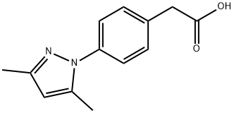 2-[4-(3,5-二甲基-1H-吡唑-1-基)苯基]乙酸 结构式