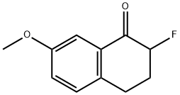 2-氟-7-甲氧基-3,4-二氢萘-1(2H)-酮 结构式