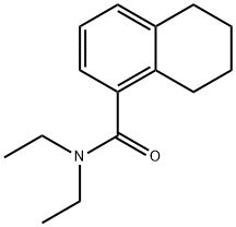 N,N-DIETHYL-5,6,7,8-TETRAHYDRONAPHTHALENE-1-CARBOXAMIDE 结构式
