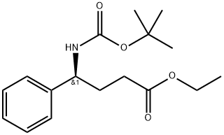 (S)-ethyl 4-(tert-butoxycarbonyl)-4-phenylbutanoate 结构式