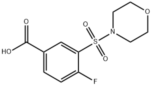 4-氟-3-(吗啉-4-磺酰基)苯甲酸 结构式
