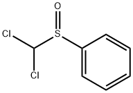 Α-DICHLOROMETHYL PHENYLSULFOXIDE 结构式