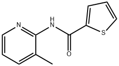 2-Thiophenecarboxamide, N-(3-methyl-2-pyridinyl)- 结构式