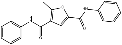 5-methyl-2-N,4-N-diphenylfuran-2,4-dicarboxamide 结构式