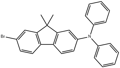 2-bromo-7-N,N’-diphenylamino-9,9’-dimethyl-9H-fluorene 结构式