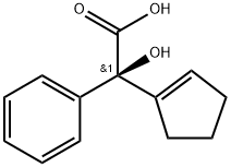 1-Cyclopenten-1-yl(hydroxy)phenylacetic acid 结构式