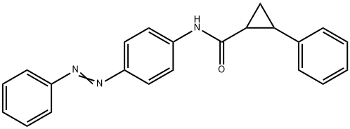 Cyclopropanecarboxamide, 2-phenyl-N-[4-(2-phenyldiazenyl)phenyl]- 结构式