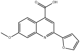 2-(呋喃-2-基)-7-甲氧基喹啉-4-羧酸 结构式