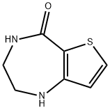 3,4-二氢-1H-噻吩并[3,2-E][1,4]二氮杂卓-5(2H)-酮 结构式