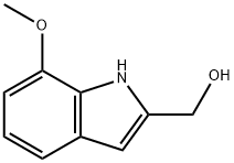 (7-甲氧基-1H-吲哚-2-基)甲醇 结构式