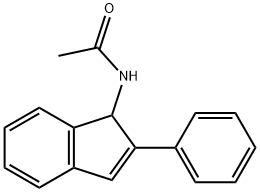 N-(2-苯基-1H-茚-1-基)乙酰胺 结构式