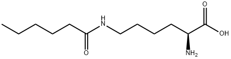 (2S)-2-amino-6-(hexanoylamino)hexanoic acid 结构式