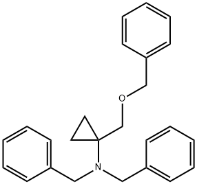 1-(phenylmethoxymethyl)-N,N-bis(phenylmethyl)-1-cyclopropanamine 结构式
