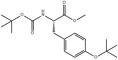 methyl (2S)-2-{[(tert-butoxy)carbonyl]amino}-3-[4-(tert-butoxy)phenyl]propanoate 结构式