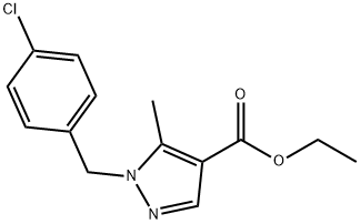 ETHYL 1-(4-CHLOROBENZYL)-5-METHYL-1H-PYRAZOLE-4-CARBOXYLATE 结构式