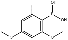 (2-氟-4,6-二甲氧基苯基)硼酸 结构式