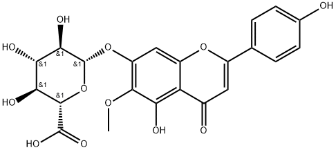 Hispidulin 7-glucuronide 结构式
