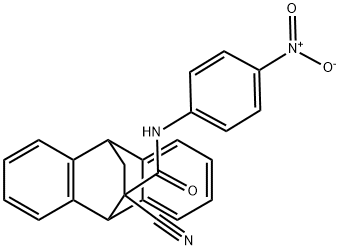 11-氰基-N-(4-硝基苯基)-9,10-二氢-9,10-乙基蒽-11-羧酰胺 结构式