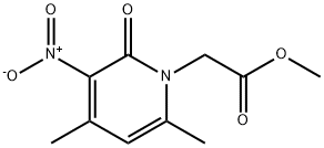 1(2H)-Pyridineacetic acid, 4,6-dimethyl-3-nitro-2-oxo-, methyl ester 结构式