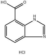 1H-苯并[D]咪唑-4-羧酸盐酸盐 结构式