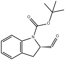 (S)-2-甲酰吲哚啉-1-羧酸叔丁酯 结构式