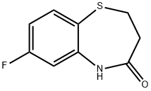 1,5-Benzothiazepin-4(5H)-one, 7-fluoro-2,3-dihydro- 结构式