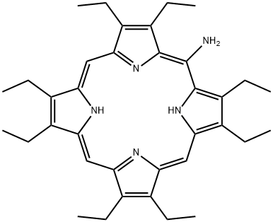 21H,23H-Porphin-5-amine, 2,3,7,8,12,13,17,18-octaethyl- 结构式