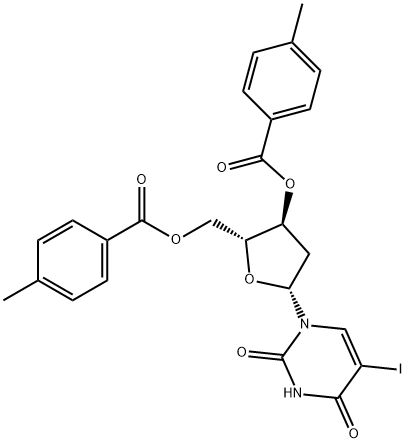 2''-Deoxy-5-iodouridine 3’,5’-bis(4-Methylbenzoate) 结构式