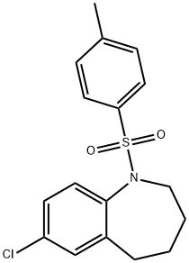 1H-1-Benzazepine, 7-chloro-2,3,4,5-tetrahydro-1-[(4-methylphenyl)sulfonyl]- 结构式