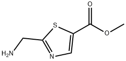 2-(氨基甲基)-1,3-噻唑-5-羧酸甲酯 结构式