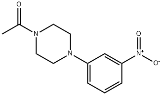 1-[4-(3-nitrophenyl)piperazin-1-yl]ethan-1-one 结构式