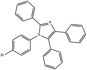 1H-Imidazole, 1-(4-bromophenyl)-2,4,5-triphenyl- 结构式