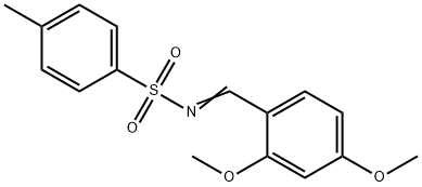 Benzenesulfonamide, N-[(2,4-dimethoxyphenyl)methylene]-4-methyl- 结构式