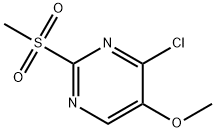 2-甲基磺酰基-4-氯-5-甲氧基嘧啶 结构式