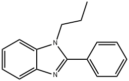 1-N-PROPYL-2-PHENYLBENZIMIDAZOLE 结构式