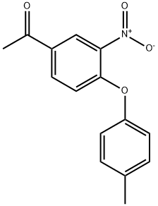 Ethanone, 1-[4-(4-methylphenoxy)-3-nitrophenyl]- 结构式