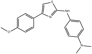 N~1~-[4-(4-methoxyphenyl)-1,3-thiazol-2-yl]-N~4~,N~4~-dimethyl-1,4-benzenediamine 结构式