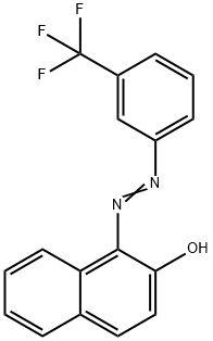 2-Naphthalenol, 1-[2-[3-(trifluoromethyl)phenyl]diazenyl]- 结构式
